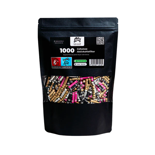 KAILAR 1000 Cellulose Aktivkohlefilter Slim Ø6mm - Mixed