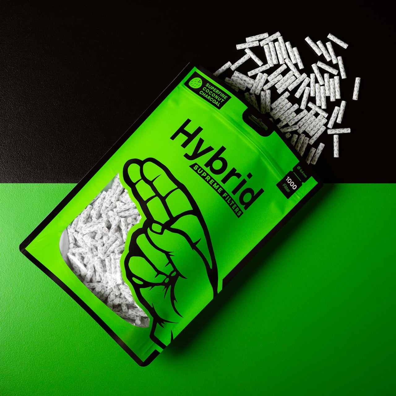 HYBRID® Supreme Aktivkohlefilter Refill 1000 Ø6,4mm