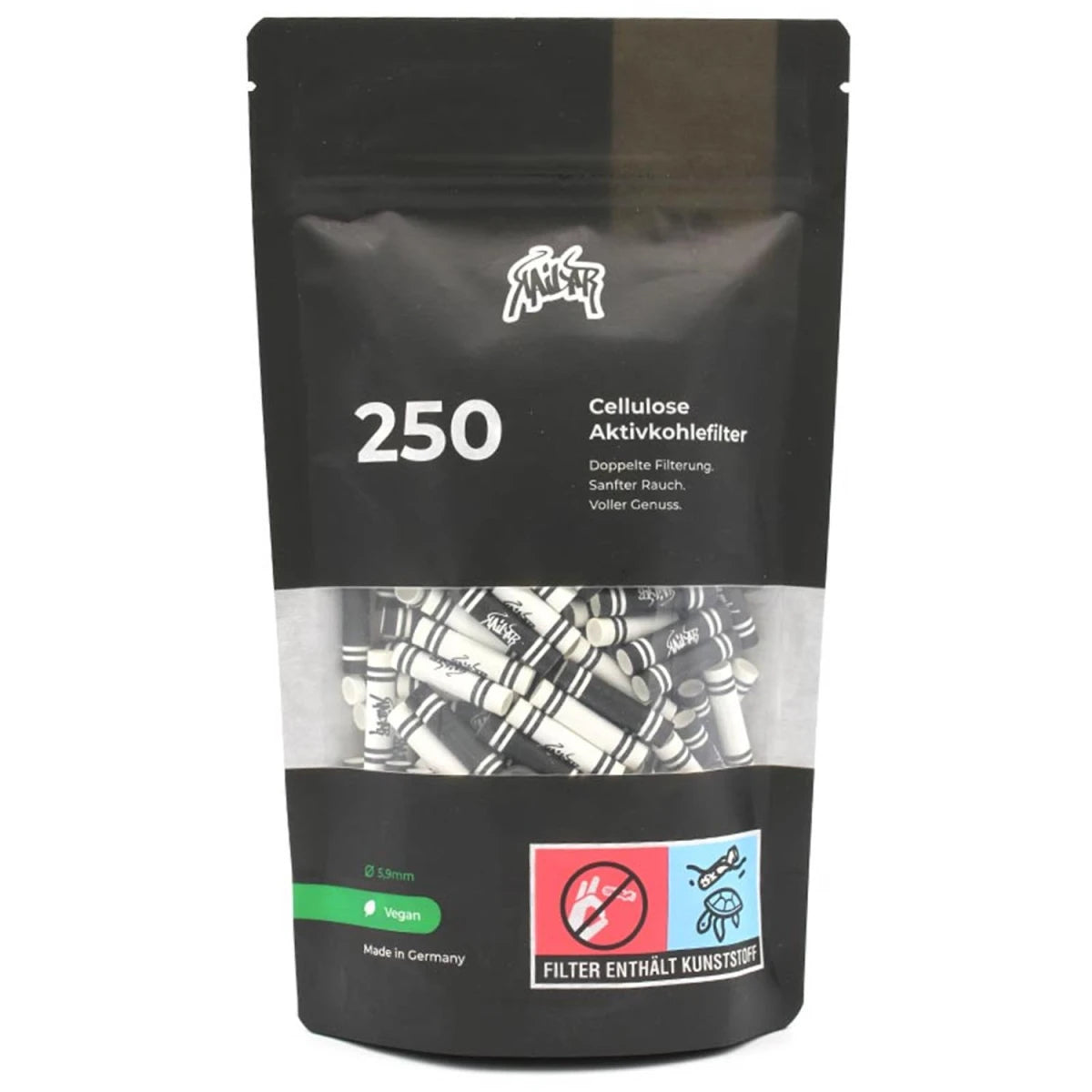 KAILAR 250 Cellulose Aktivkohlefilter Slim Ø6mm