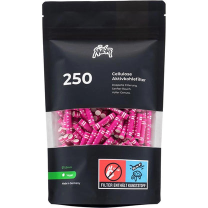 KAILAR 250 Cellulose Aktivkohlefilter Slim Ø6mm