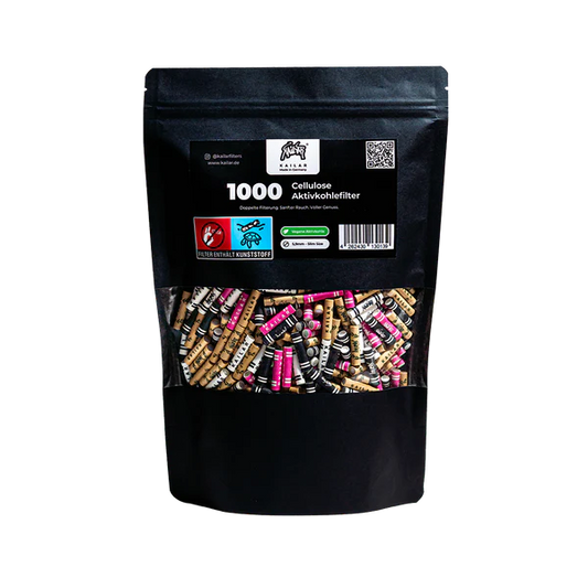 KAILAR 1000 Cellulose Aktivkohlefilter Slim Ø6mm - Mixed
