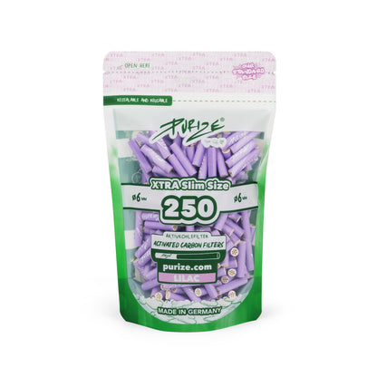 PURIZE® 250 Xtra Slim Size Aktivkohlefilter Ø6mm