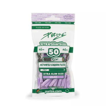 PURIZE® 50 Xtra Slim Size Aktivkohlefilter Ø6mm